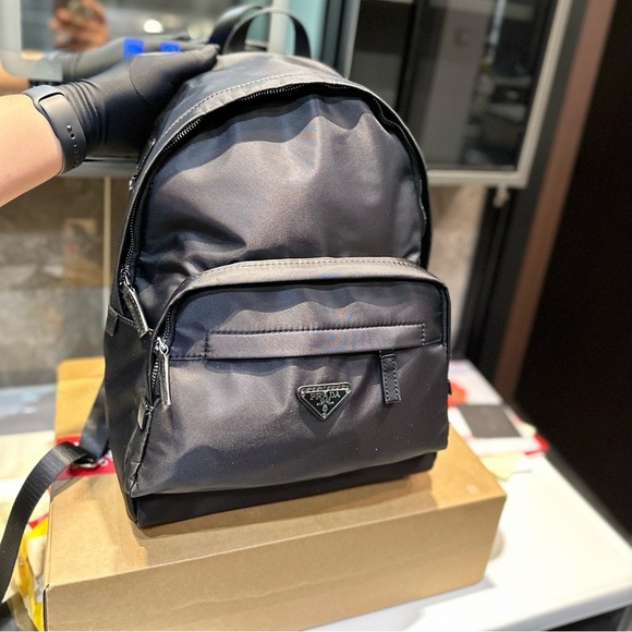 Prada Black Nylon Backpack main image 7